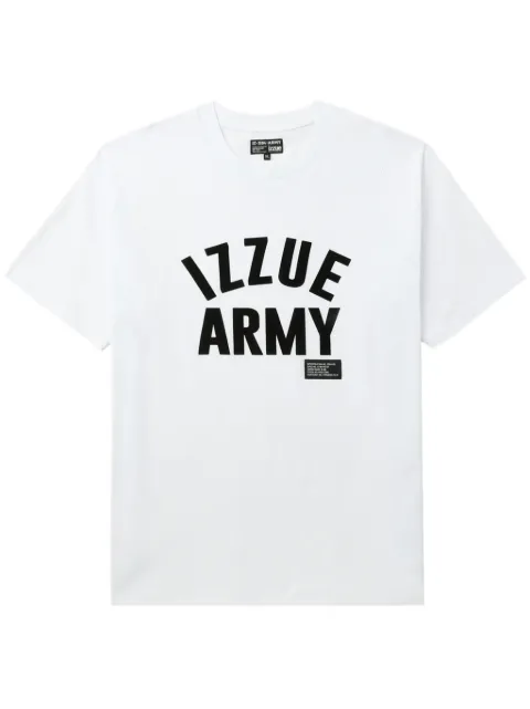 izzue t-shirt en coton à logo imprimé