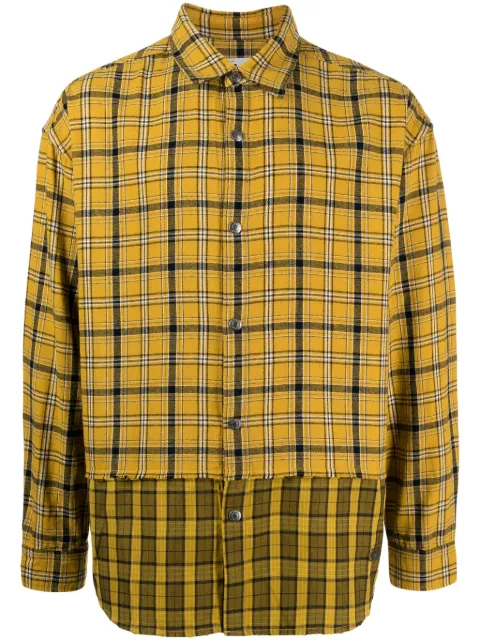 izzue camisa con cuadros estampados