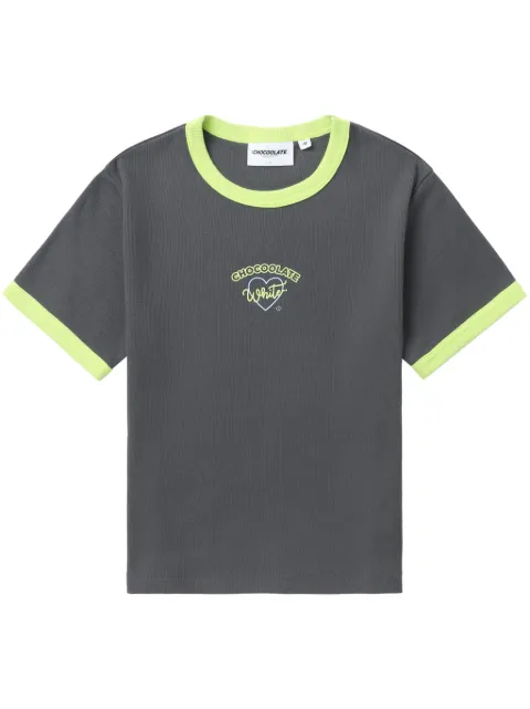 CHOCOOLATE logo-print cotton T-shirt
