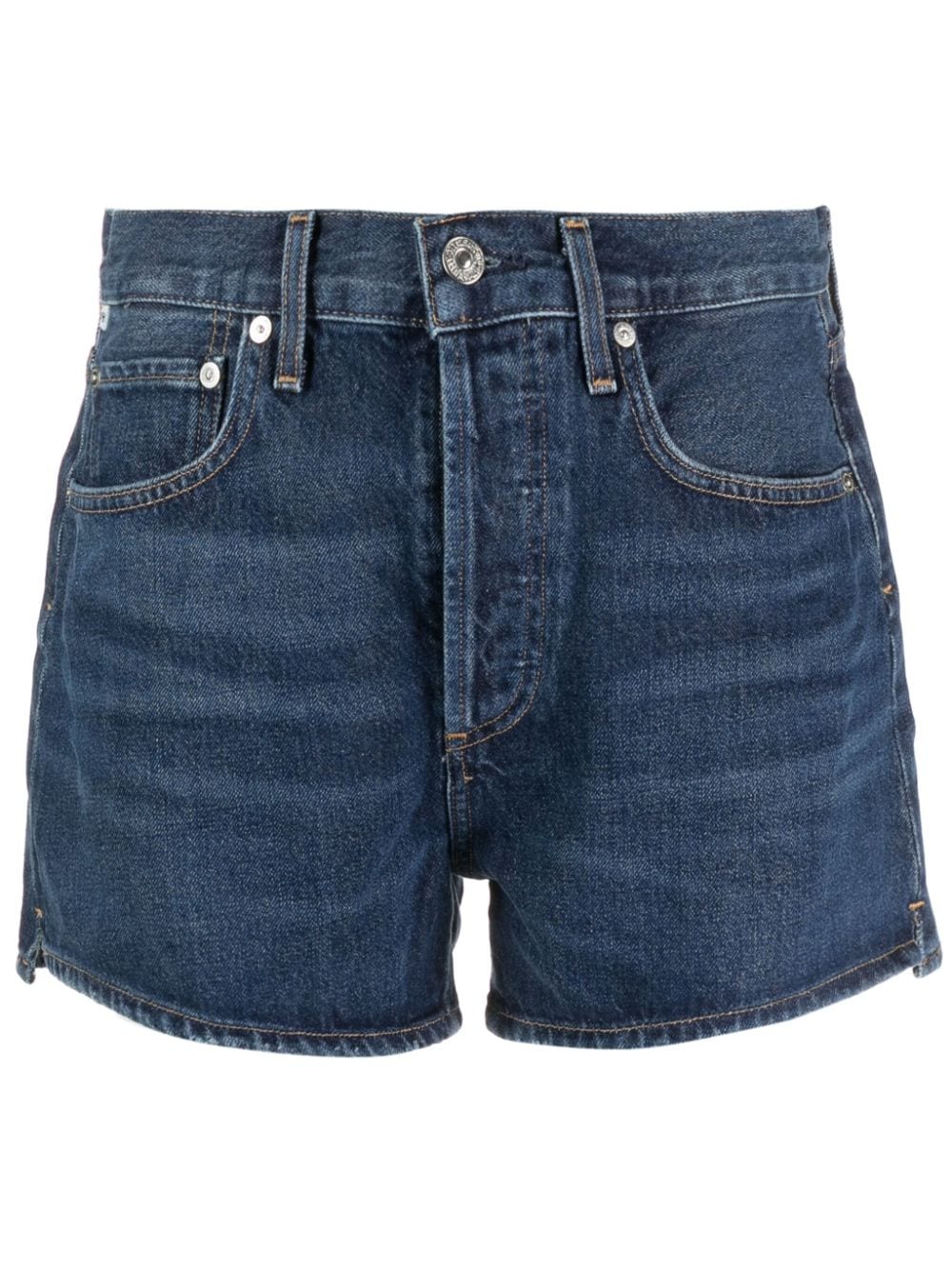 Citizens Of Humanity Marlow Denim Mini Shorts In Blue