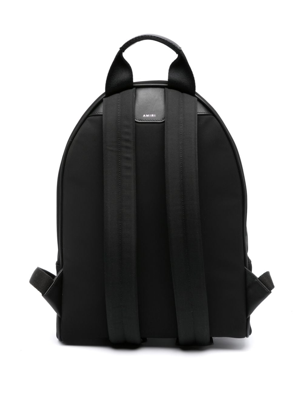Shop Amiri Staggered Logo-print Backpack In Black