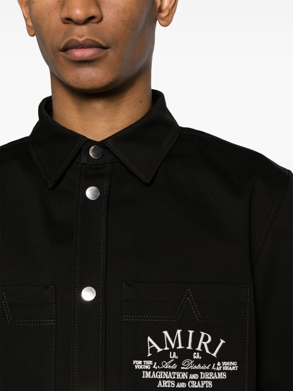 AMIRI Arts District Camp Cotton Shirt - Farfetch