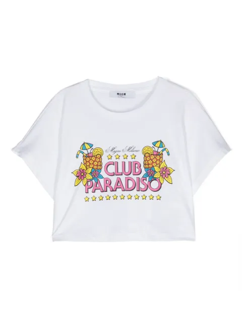 MSGM Kids graphic-print cotton T-shirt