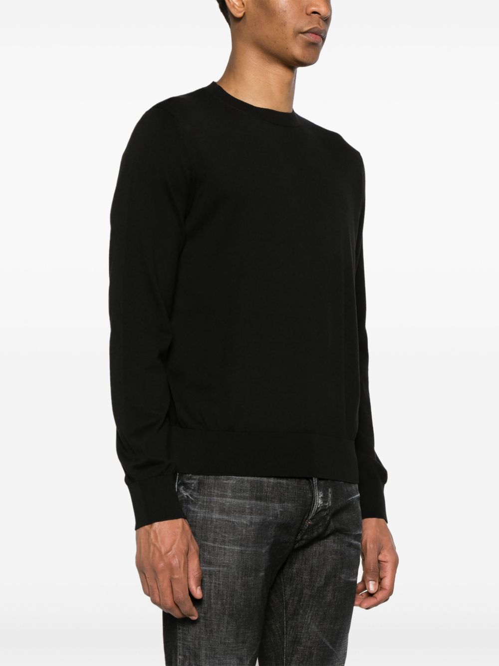 DSQUARED2 logo-plaque fine-knit jumper Men