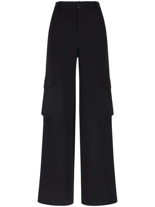 Pantalon en gabardine à taille haute - GCDS - Modalova