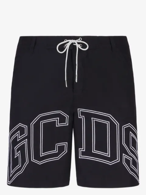 GCDS logo-print swim shorts