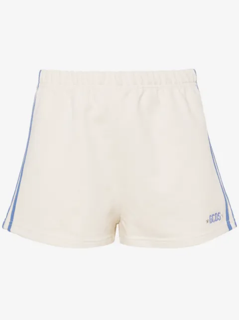 GCDS logo-embroidered jersey shorts