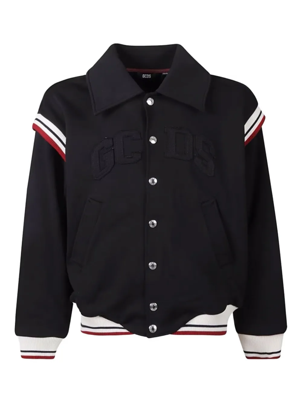 GCDS logo-patch bomber jacket | Black | Image 1