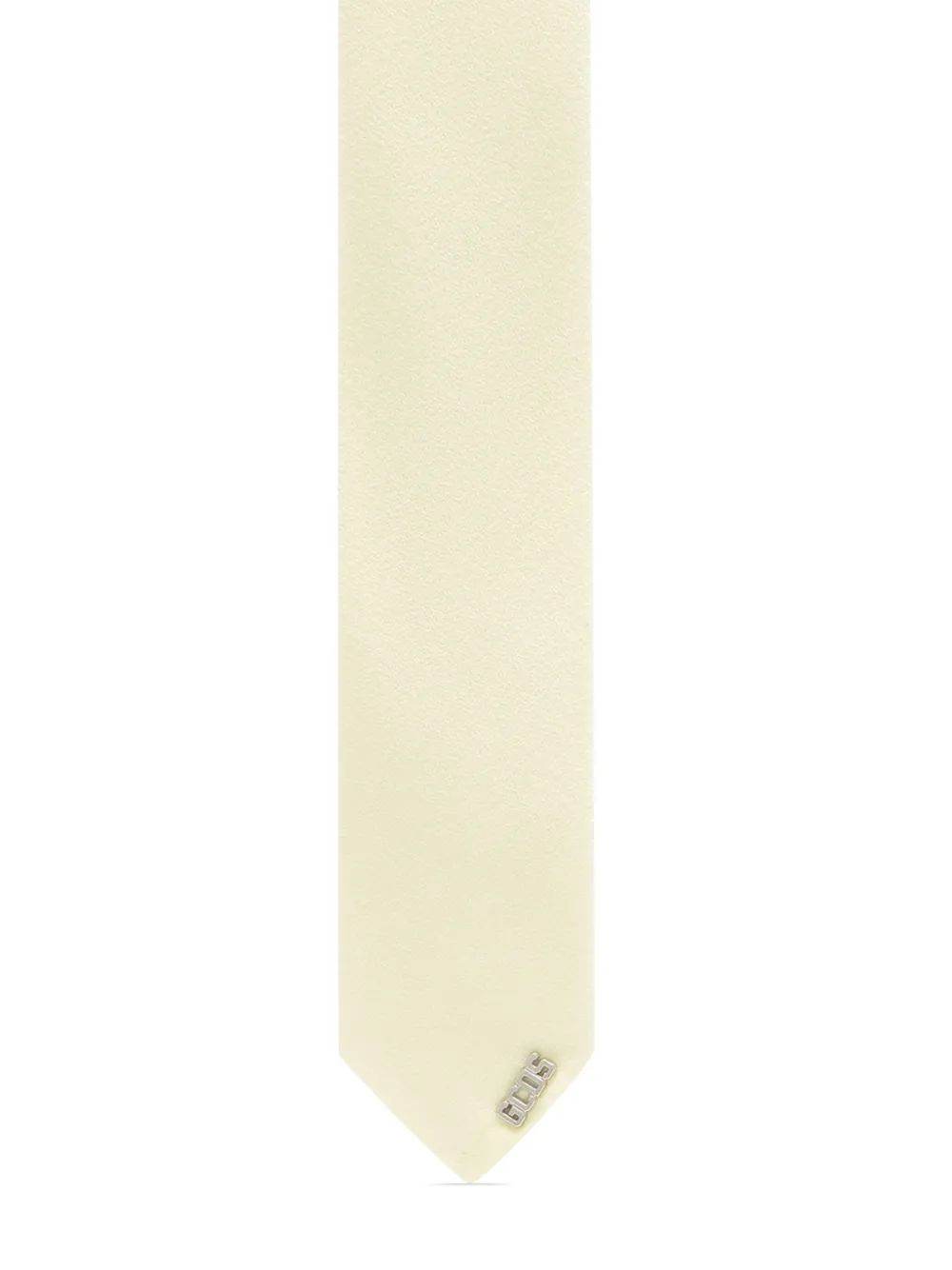 GCDS corbata cady con placa del logo | amarillo | Image 1