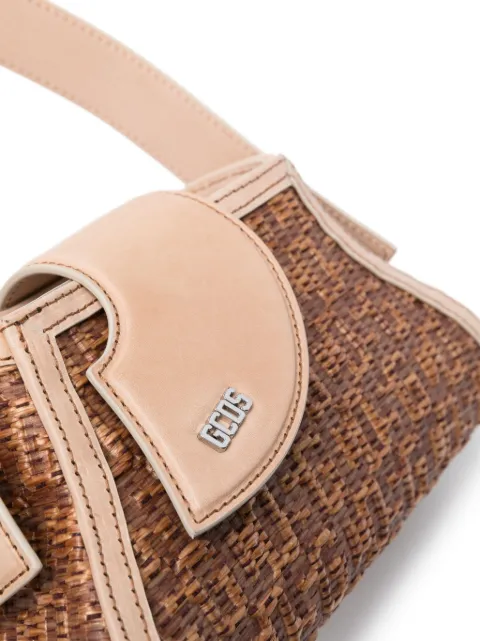 GCDS small Comma woven-raffia bag A1OW5007AA2 - 3