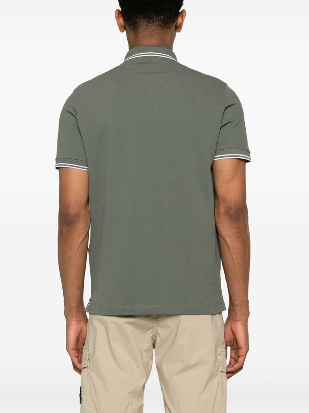 Stone Island Poloshirt met patroon Groen