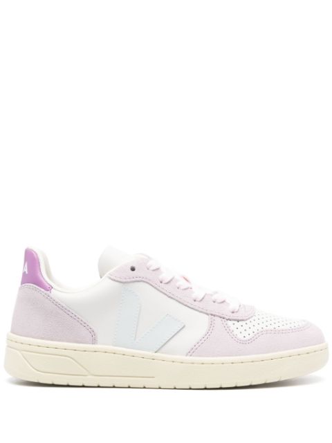 VEJA V-10 panelled leather sneakers Women