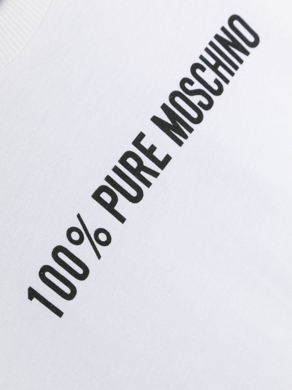 Shop Moschino Logo-printed Cotton T-shirt In White