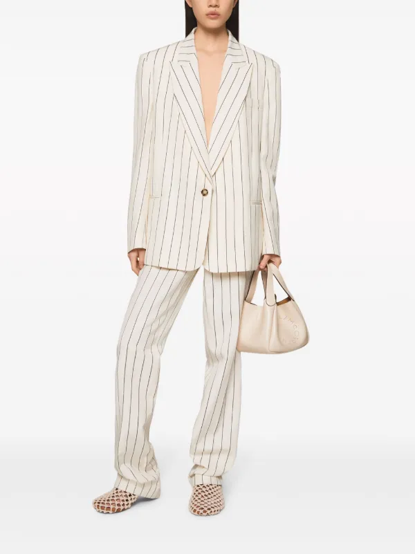 ボトムスその他 Stella Mccartney Single-Breasted Flap Pocket Blazer Stella McCartney Iconic Blazer | Grey | FARFETCH