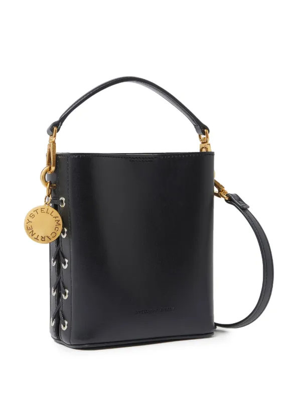 SALE★【STELLA McCARTNEY】 BUCKET バッグ Stella McCartney Frayme faux-leather Bucket Bag | Black | FARFETCH