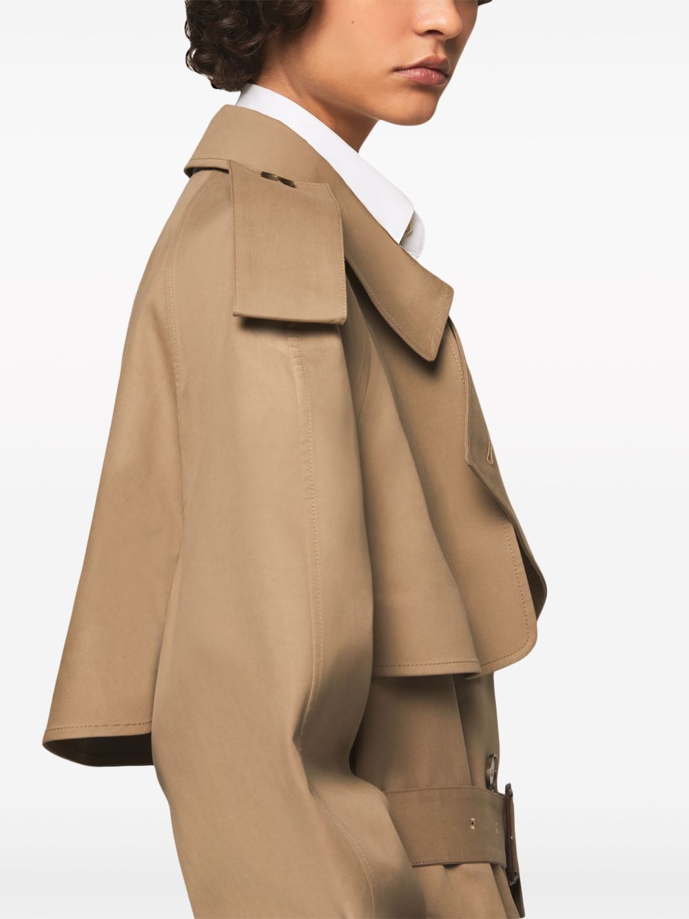 Stella McCartney belted cotton trench coat Women