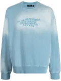 FIVE CM sun-fade crew-neck sweatshirt - Blue