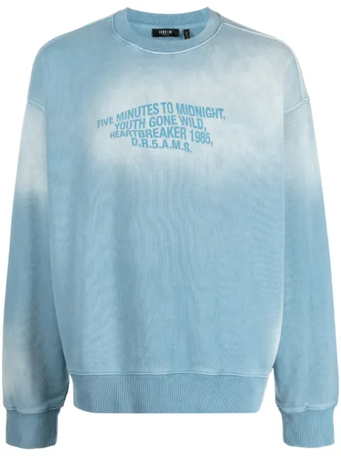 FIVE CM sun-fade crew-neck sweatshirt 