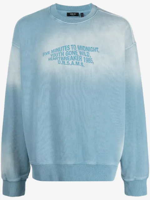 FIVE CM sun-fade crew-neck sweatshirt 