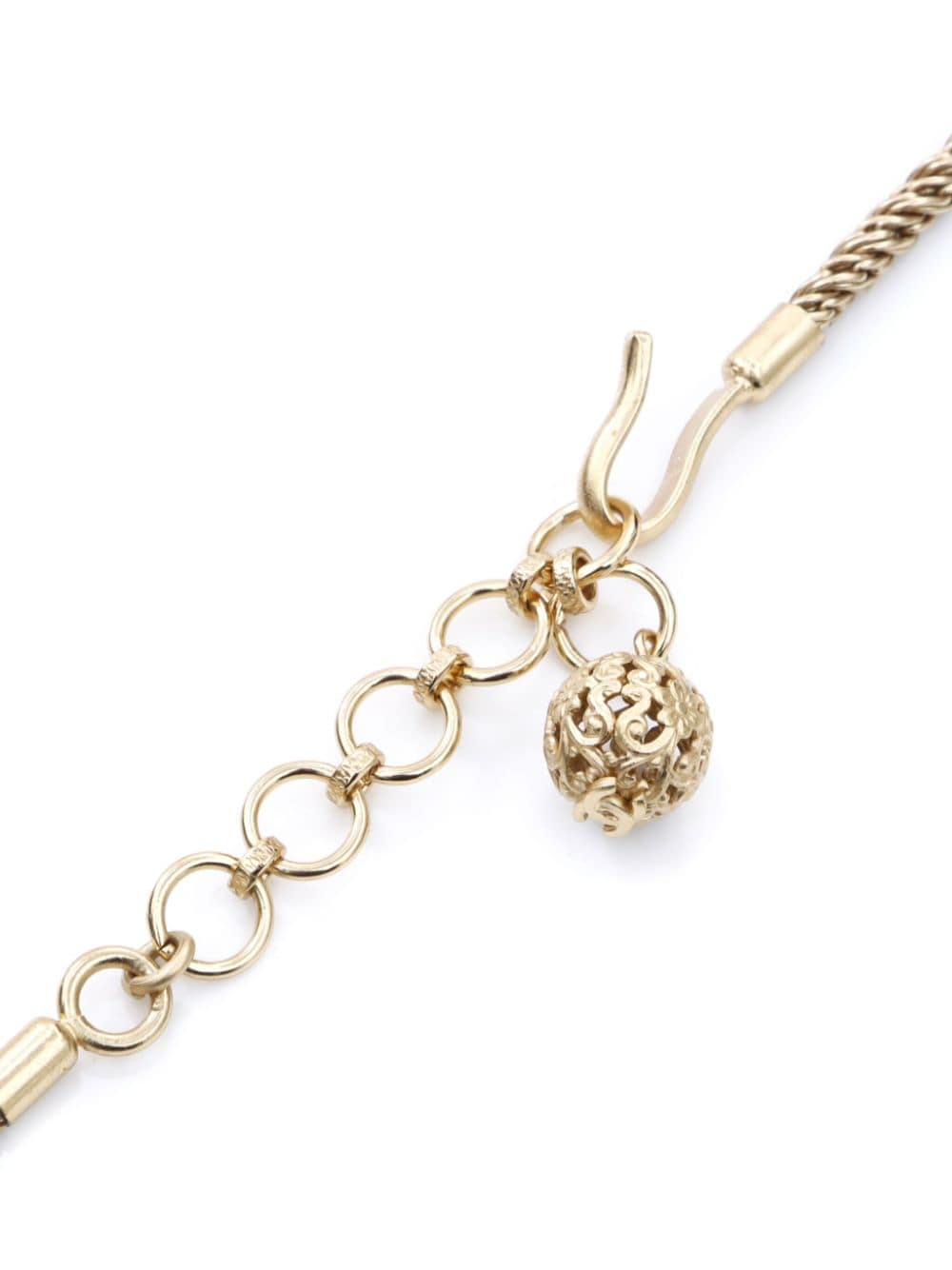 Pre-owned Chanel Camellia 镀金项链（2001年典藏款） In Gold