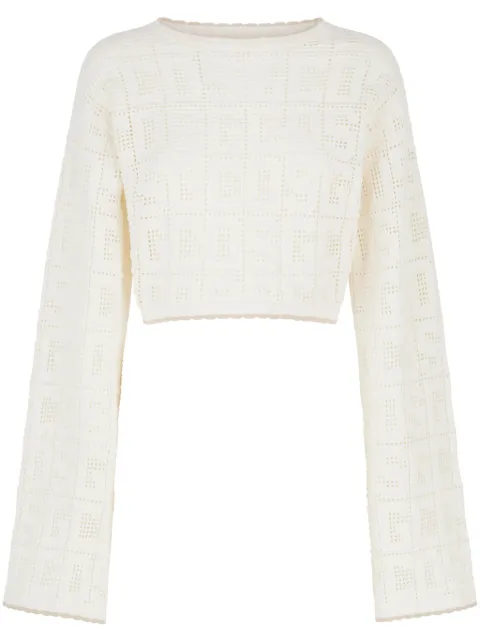 GCDS monogram macramé top