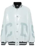 GCDS Sequins Varsity Logo bomber jacket - Blue