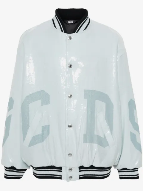 GCDS veste bomber Sequins Varsity Logo