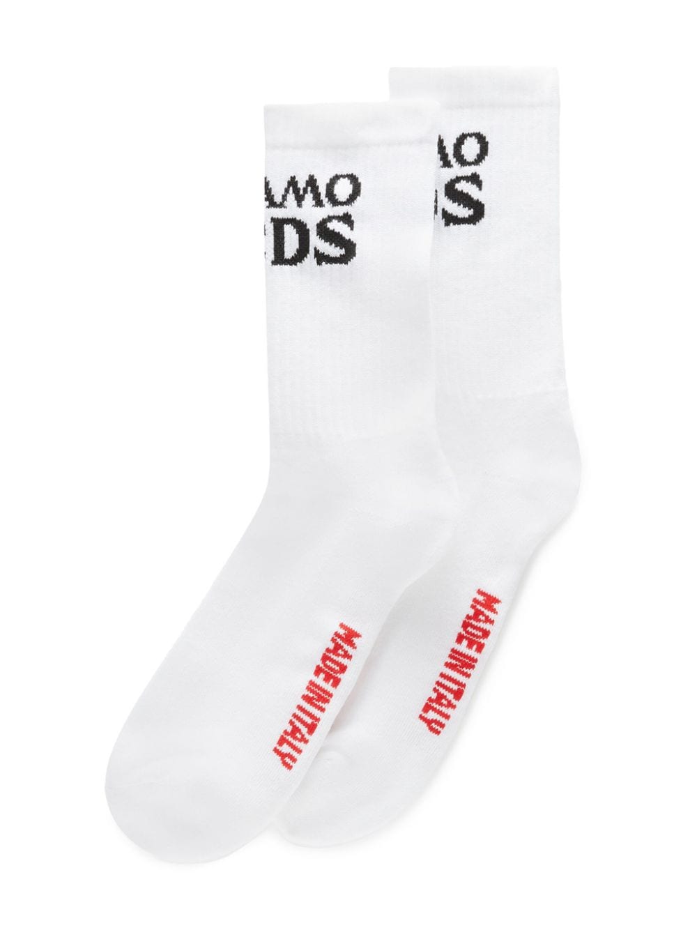 Shop Gcds Ti Amo Mid-calf Socks In White