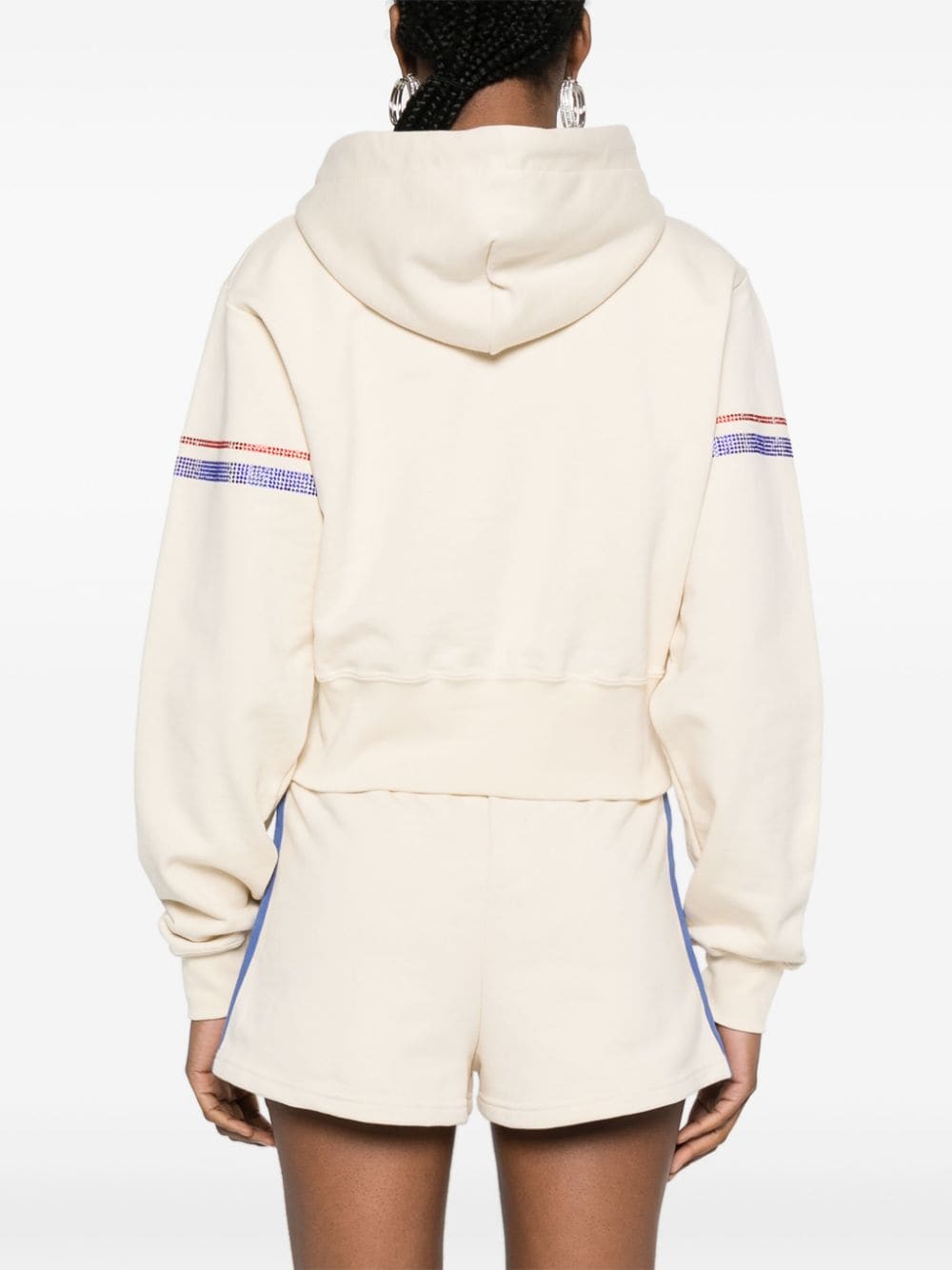 Gcds Cropped hoodie Beige