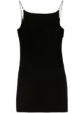 GCDS logo-chain cady mini dress - Black