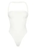 GCDS Couture halterneck swimsuit - White