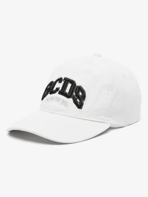 GCDS logo-embroidered cotton cap