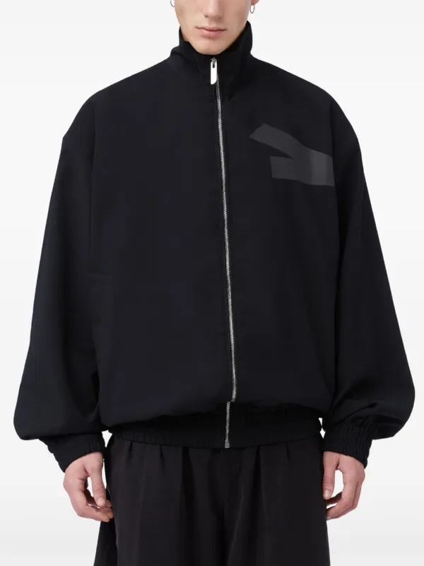 GCDS logo-tape Bomber Jacket | Black | FARFETCH HK