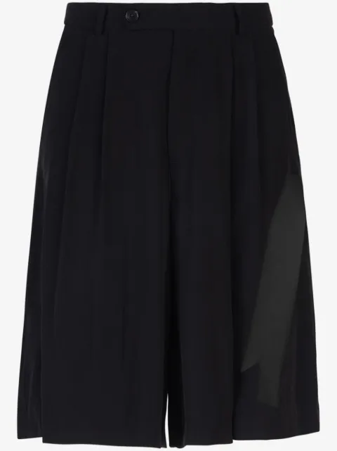 GCDS Framis-tape pleated bermuda shorts