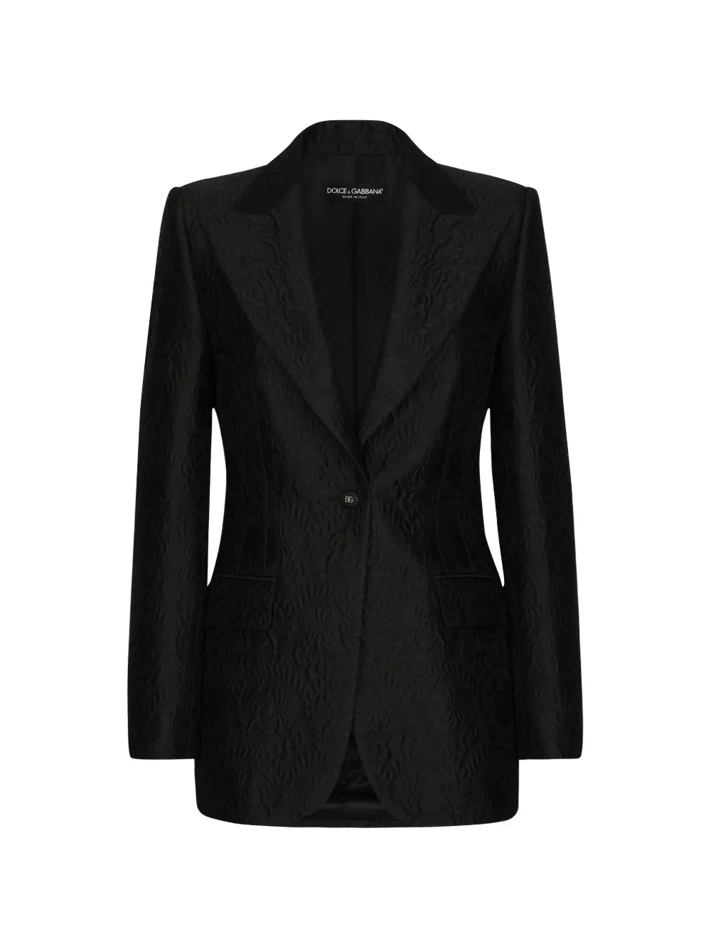 Dolce & Gabbana Blazer met enkele rij knopen Zwart