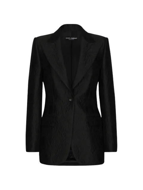 Dolce & Gabbana floral-jacquard blazer