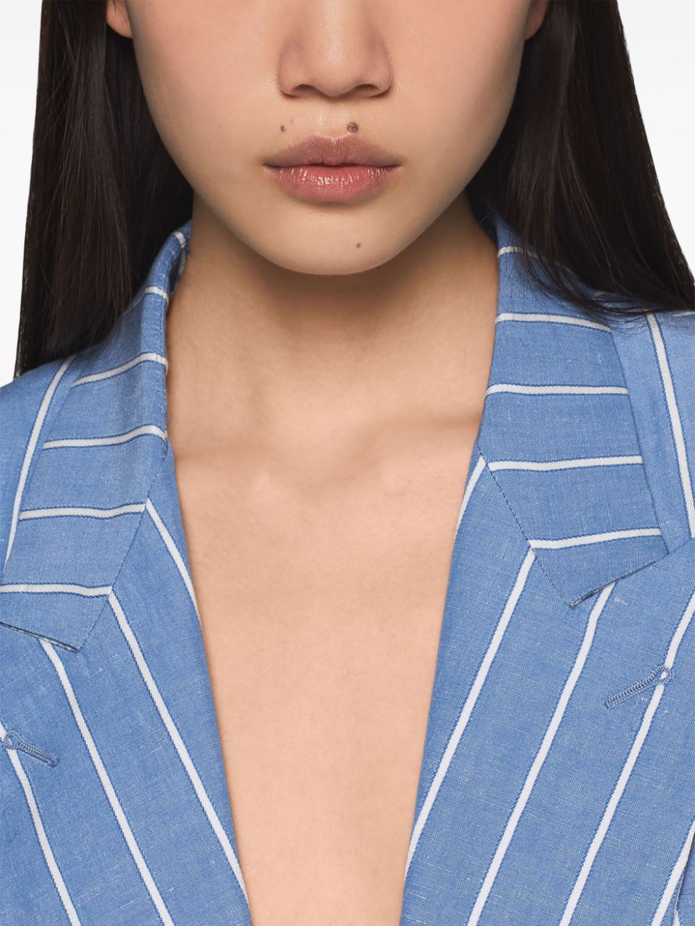 Cheap Marni striped single-breasted blazer Women