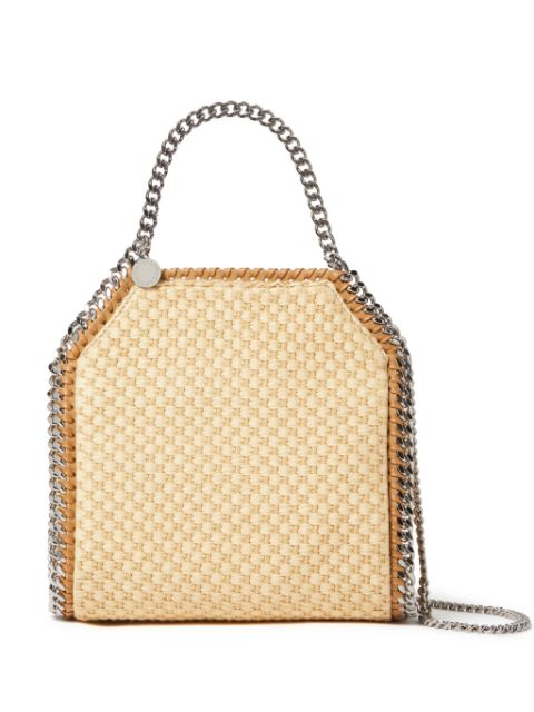 Stella McCartney mini Falabella raffia tote bag Women