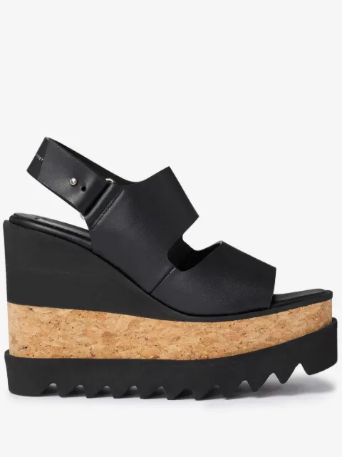 Stella McCartney sandalias Sneak-Elyse con cuña