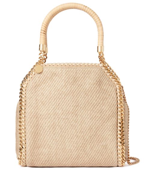 Stella McCartney mini Falabella raffia tote bag Women