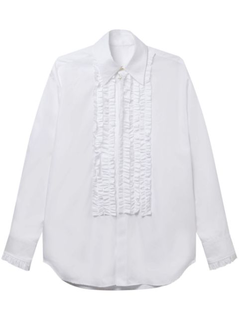 Stella McCartney ruffled-detail cotton shirt Women