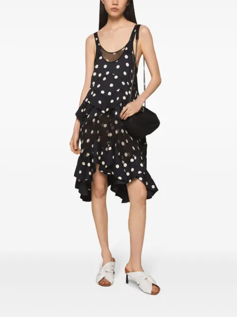 Stella McCartney polka dot-print ruffled dress 6A03823DS351 - 1