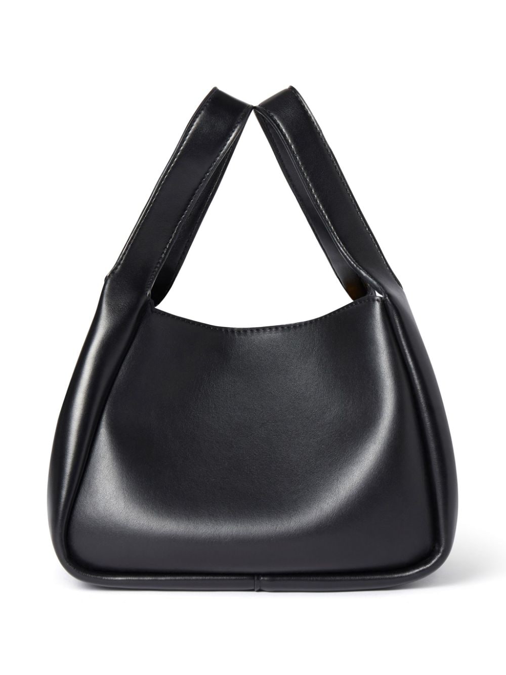 Shop Stella Mccartney Stella Logo Faux-leather Tote Bag In Black