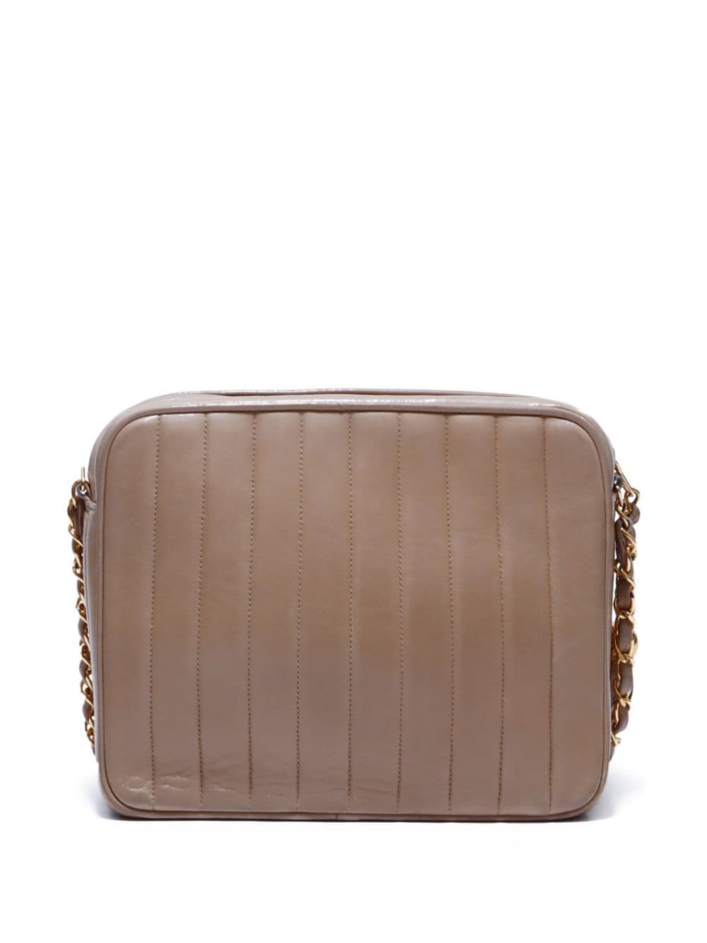 CHANEL Pre-Owned 1992 CC schoudertas met draaislot - Beige