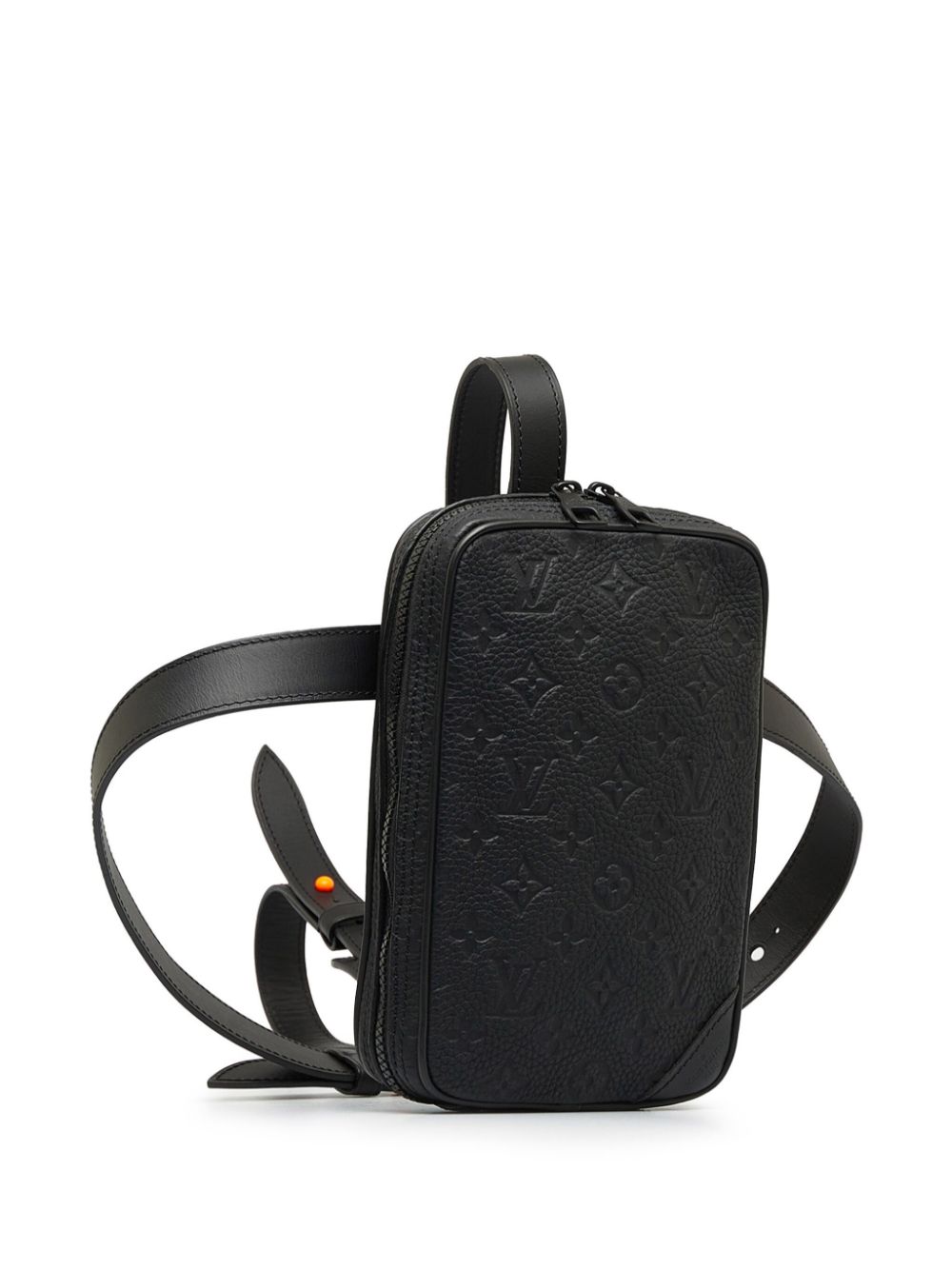 Pre-owned Louis Vuitton Monogram Empreinte Utility 斜挎包（2018年典藏款） In Black