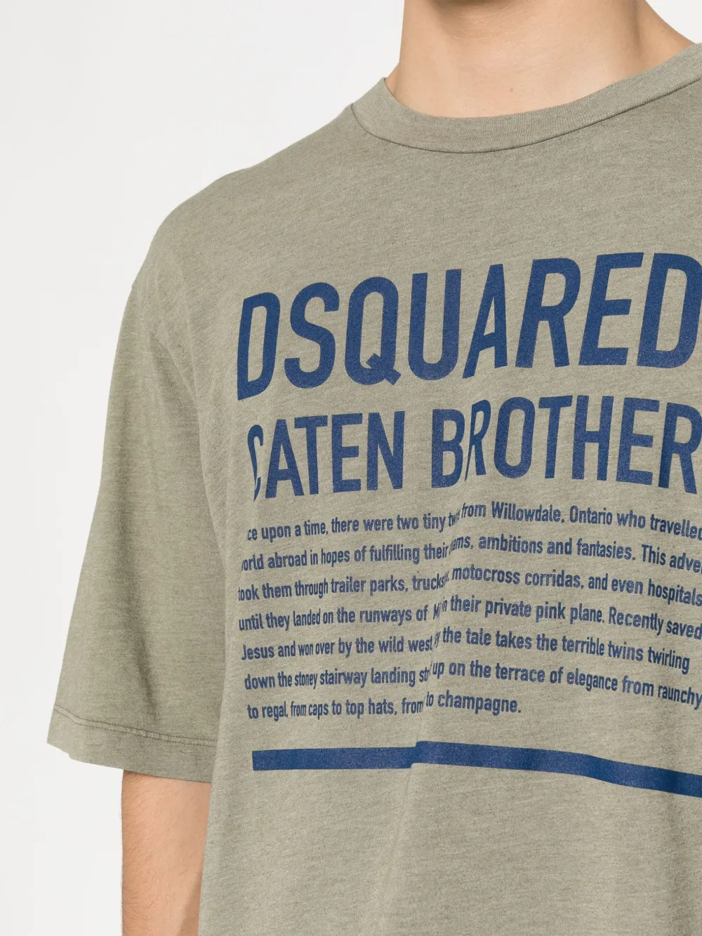 DSQUARED2 T-shirt met logoprint Groen