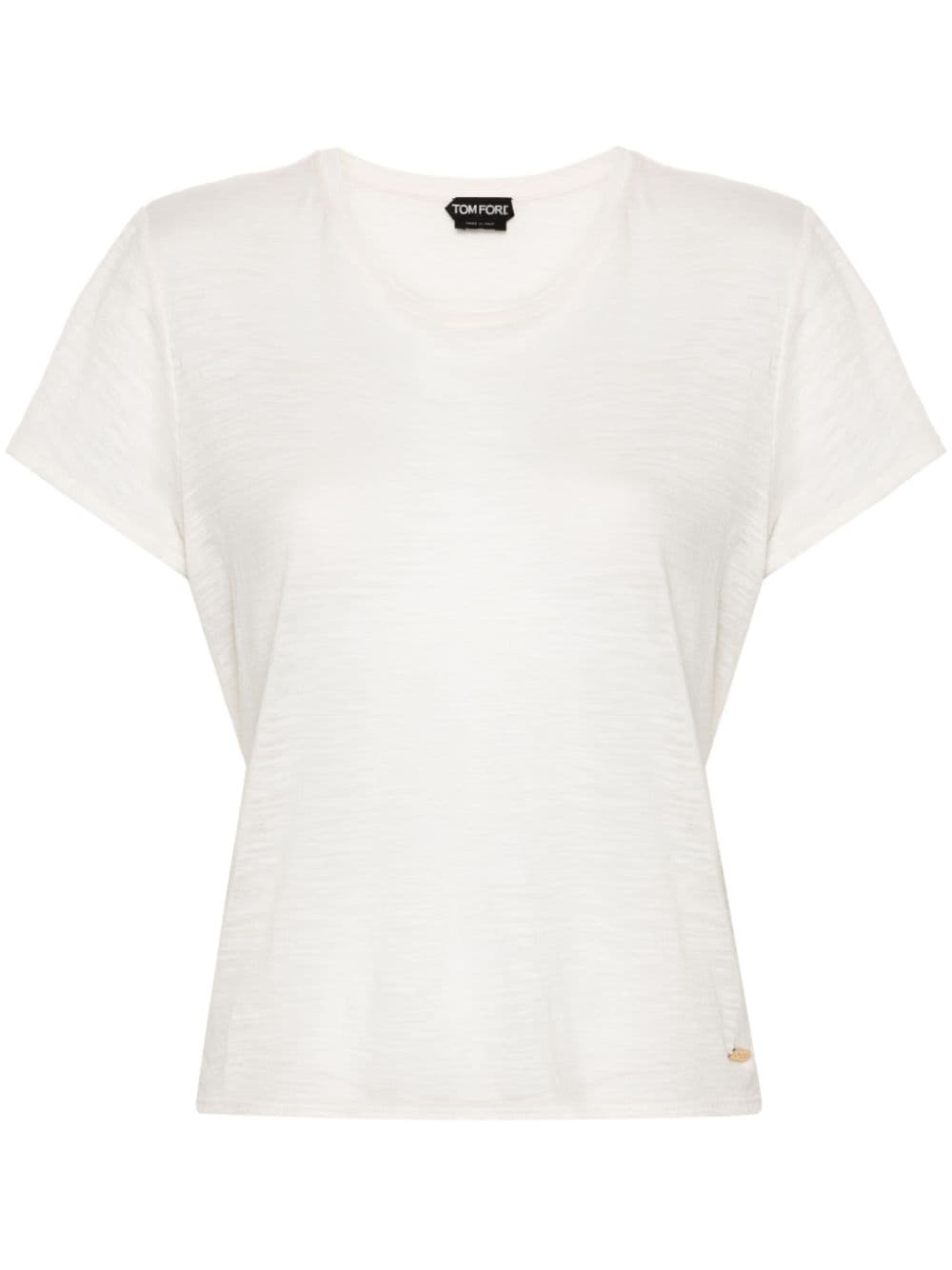 TOM FORD Jersey T-shirt Beige