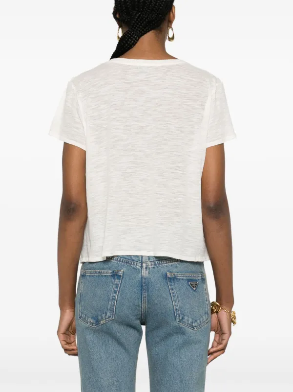 【送料&関税込】Tom Ford Cream Cotton T-shirt TOM FORD Slim-Fit Stretch Cotton and Modal-Blend T-Shirt for