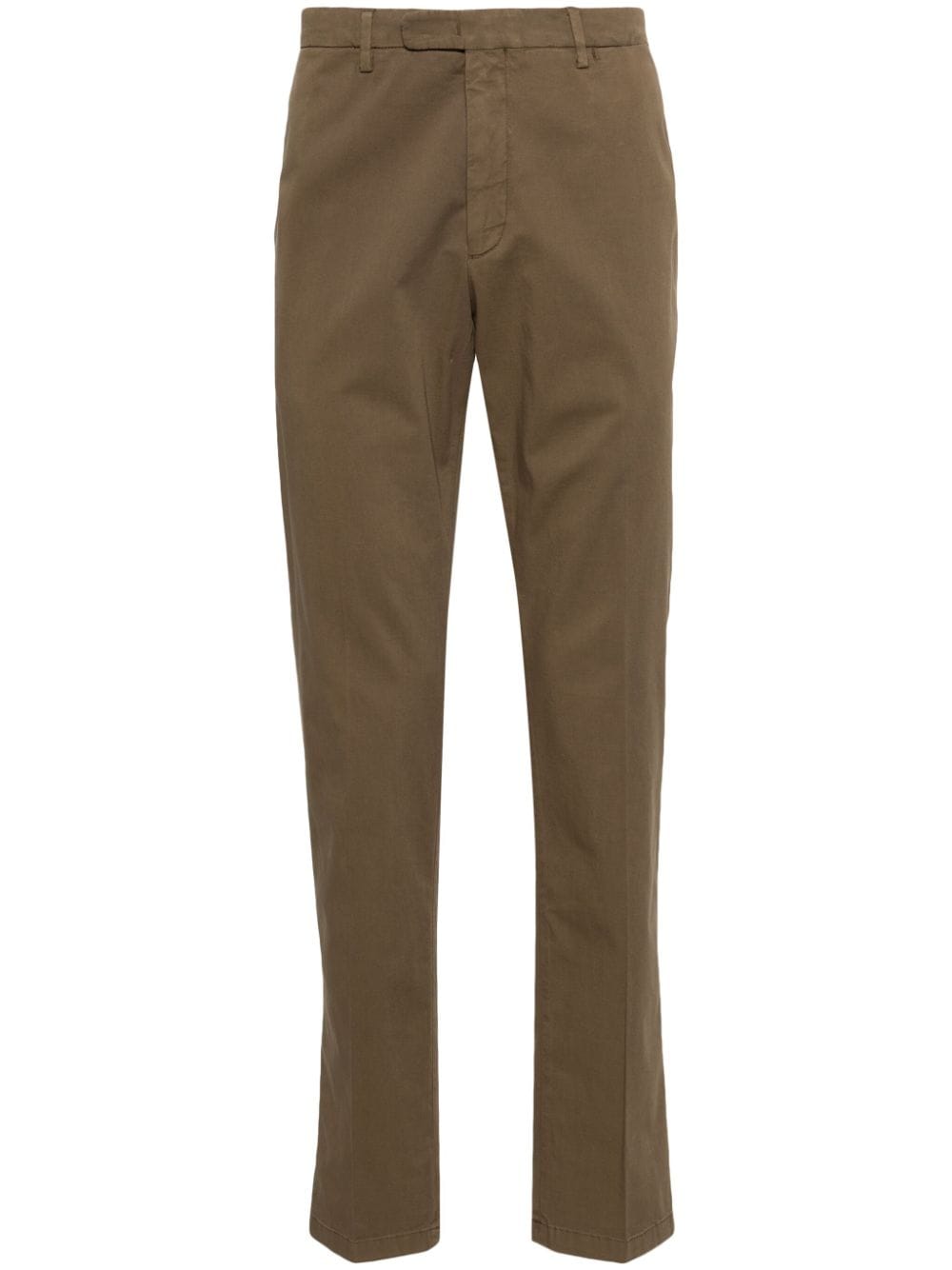 pressed crease cotton-blend chinos