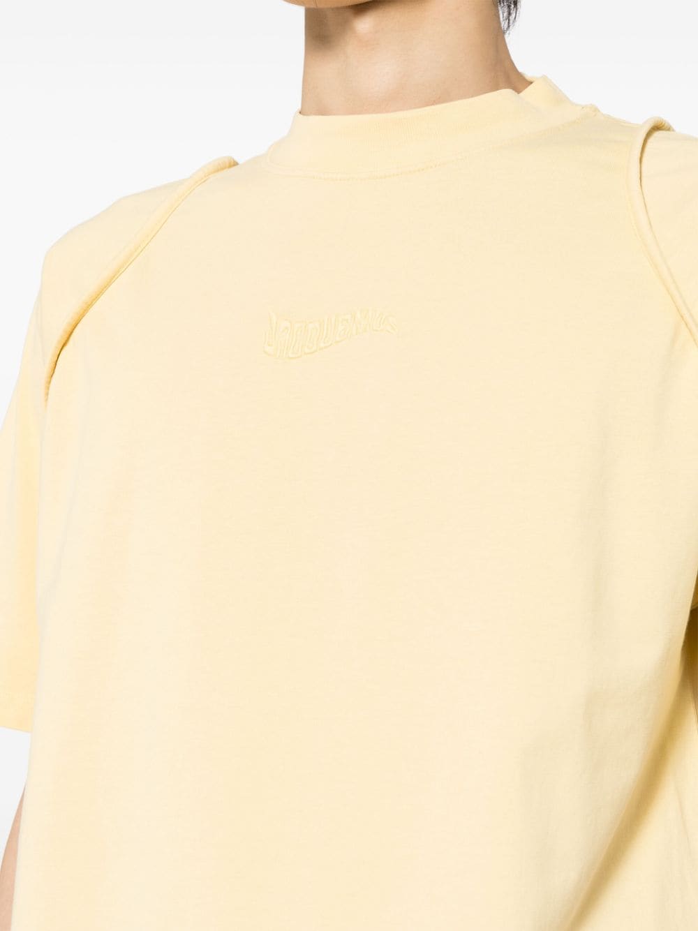 Shop Jacquemus Le T-shirt Camargue Top In Yellow